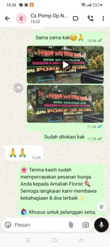 Testimonial Papan Bunga cepu